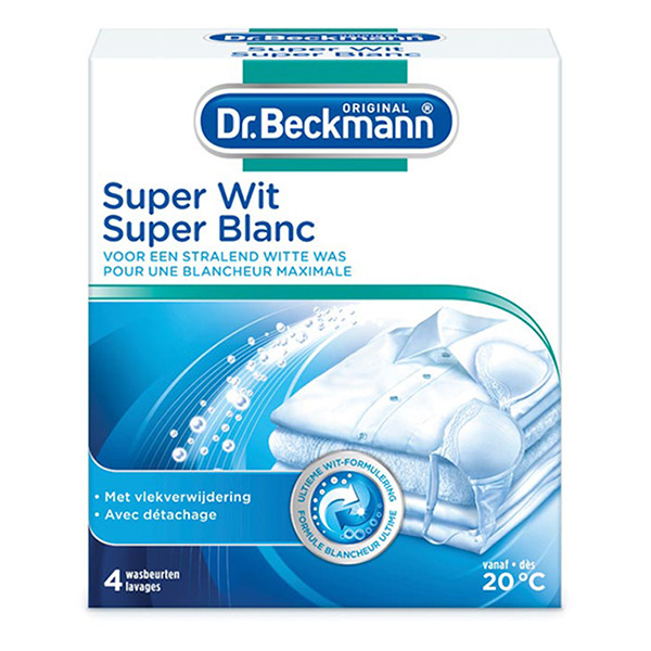 Dr. Beckmann Waszakjes Superwit Textiel (4 stuks - 40 gram)  SDR05283 - 1