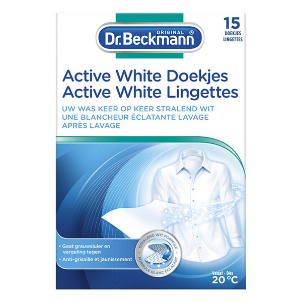 Dr. Beckmann Witte Was Doekjes Active White (15 stuks)  SDR05216 - 1