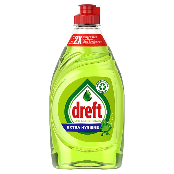 Dreft Afwasmiddel Extra Hygiene Lime & Lemongrass (325 ml)  SDR06385 - 1