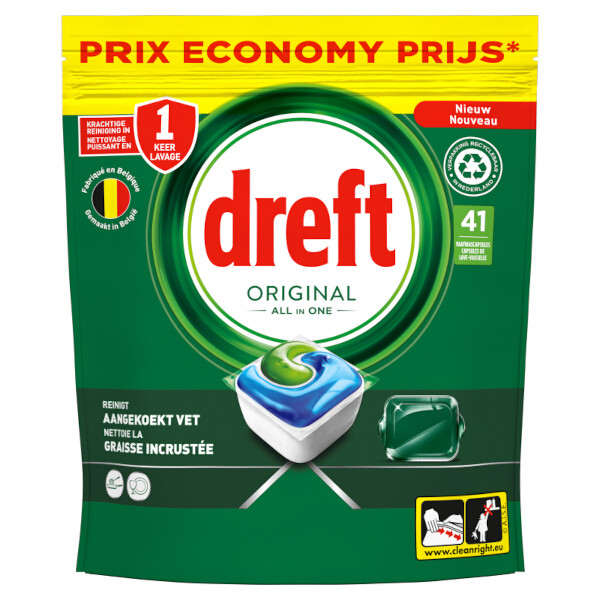 Dreft All-in-One Vaatwastabletten Original (41 vaatwasbeurten)  SDR06275 - 1