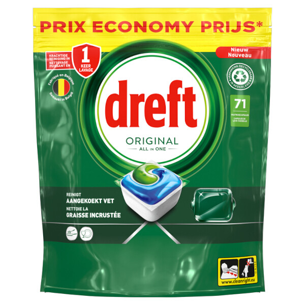 Dreft All-in-One Vaatwastabletten Original (71 vaatwasbeurten)  SDR06273 - 1