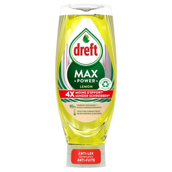 Dreft Max Power afwasmiddel Lemon (640 ml)  SDR06293 - 1
