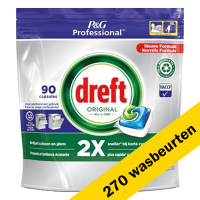 Dreft Professional Aanbieding: Dreft Professional All-in-One vaatwastabletten Regular (270 vaatwasbeurten)  SDR06140