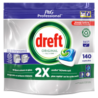 Dreft Professional  All-In-One Original Vaatwastabletten Regular (140 vaatwasbeurten)  SDR06284