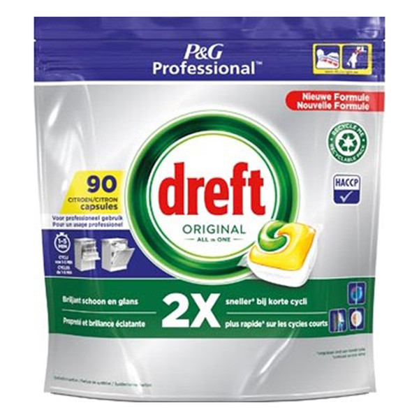 Dreft Professional All-In-One Vaatwastabletten Lemon (90 vaatwasbeurten)  SDR06137 - 1