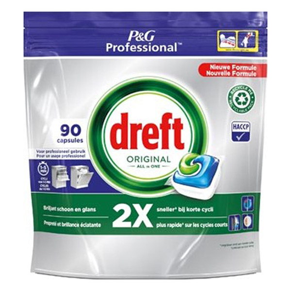 Dreft Professional All-In-One Vaatwastabletten Regular (90 vaatwasbeurten)  SDR06139 - 1