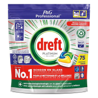 Dreft Professional All-in-One Platinum Vaatwastabletten Lemon (75 vaatwasbeurten)  SDR06143