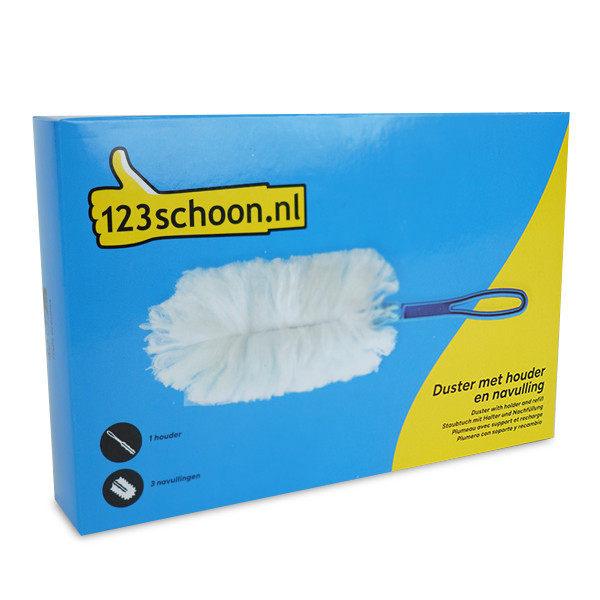 Duster met houder + navulling (3 stuks) | 123schoon huismerk  SDR06383 - 1