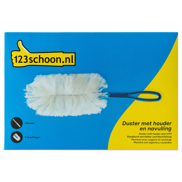 Duster met houder + navulling (3 stuks) | 123schoon huismerk  SDR06383 - 1