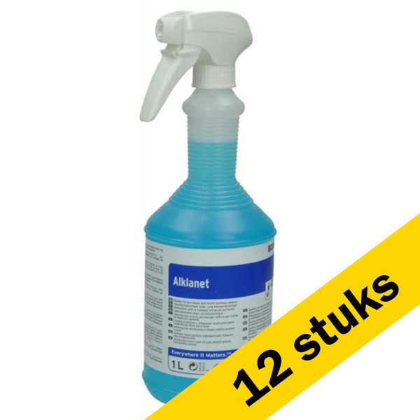 Ecolab Aanbieding: 12x Ecolab Alklanet (1 liter)  SEC00018 - 1