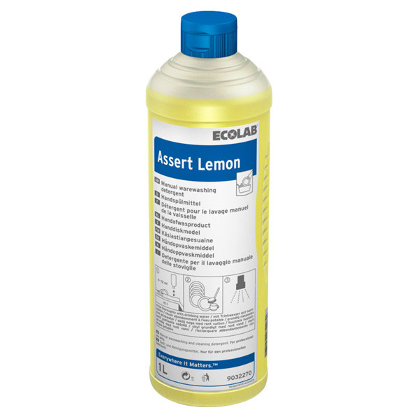 Ecolab Geconcentreerd Handafwasmiddel Assert Lemon (1 liter)  SEC00010 - 1