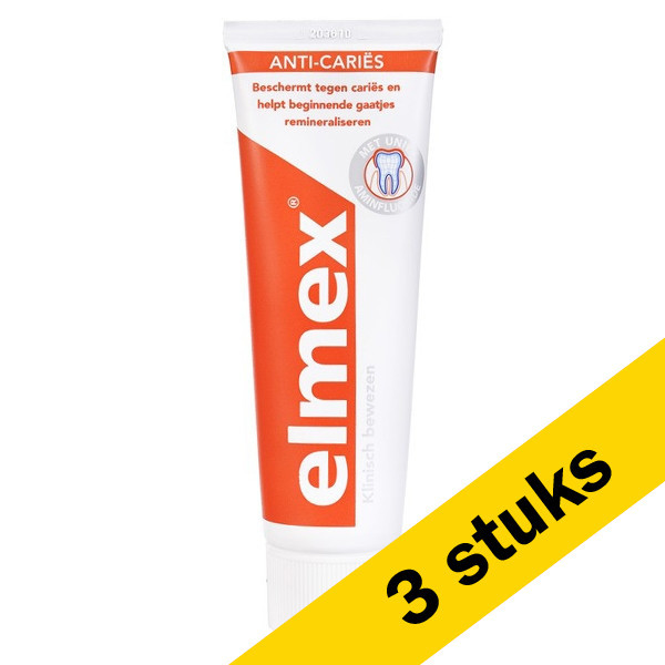 Elmex Aanbieding: 3x Elmex Anti Cariës tandpasta (75 ml)  SEL00008 - 1