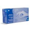 Latex handschoen maat M gepoederd (Eurogloves, blauw, 100 stuks)