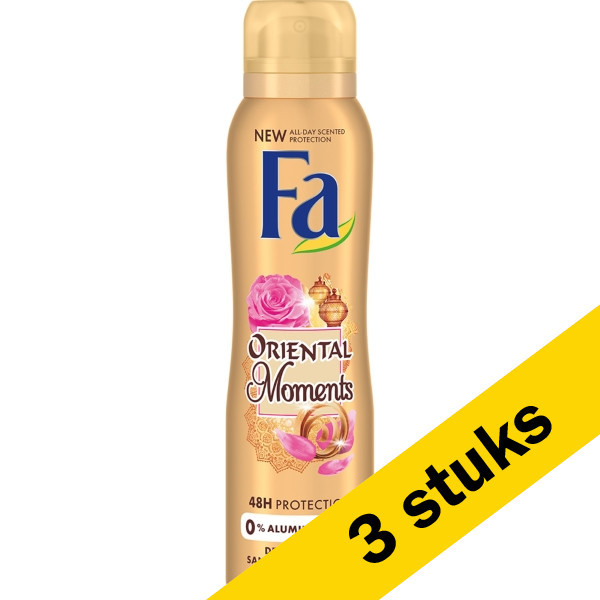 Fa Aanbieding: 3x Fa deodorant spray Oriental Moments (150 ml)  SFA05130 - 1