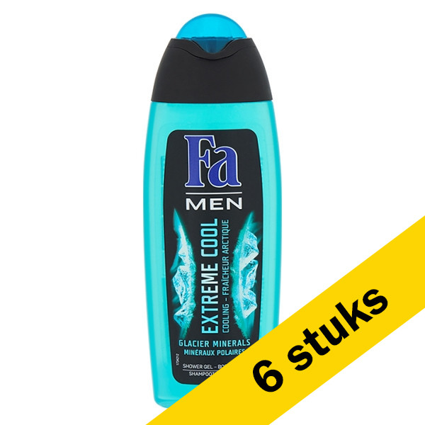 Fa Aanbieding: 6x Fa douchegel Extreme Cool for Men (250 ml)  SFA06187 - 1