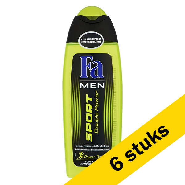 Fa Aanbieding: 6x Fa douchegel Sport Double Power for Men (250 ml)  SFA06189 - 1