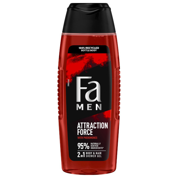 Fa Men Attraction Force Douchegel & Shampoo (250 ml)  SFA06244 - 1