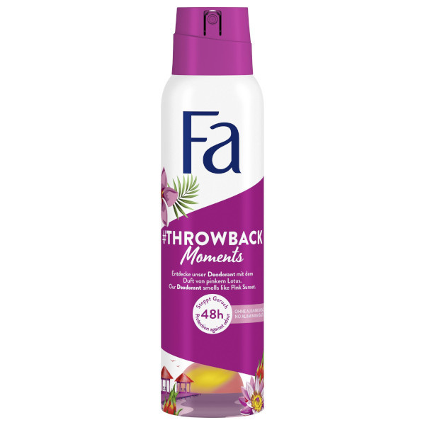 Fa Throwback Moments Pink Sunset Deospray (150 ml)  SFA06202 - 1