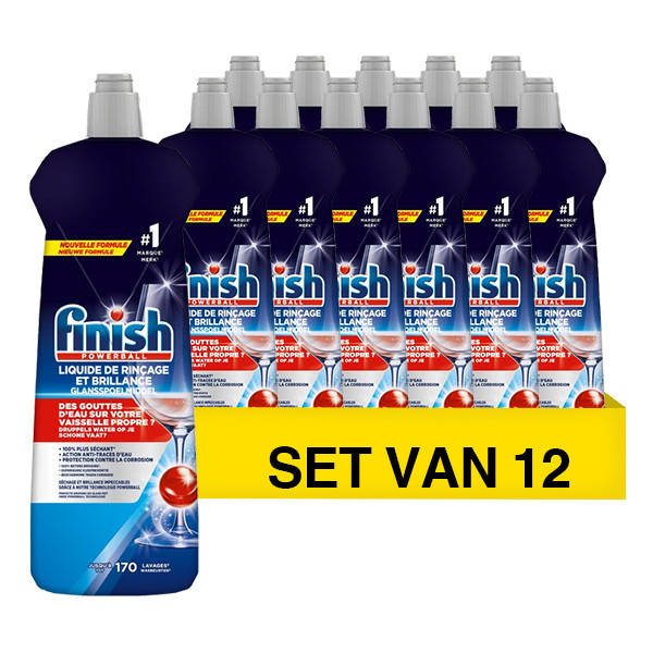 Finish Aanbieding: Finish Glansspoelmiddel Regular (12 flessen - 800 ml)  SFI01060 - 1