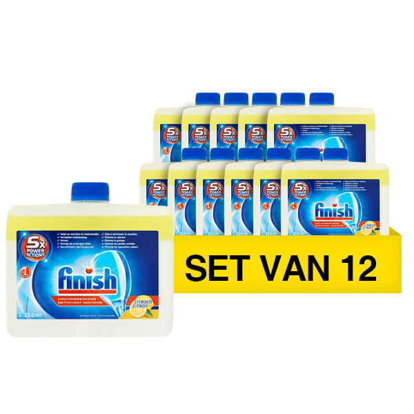 Finish Aanbieding: Finish Machinereiniger Citroen (12 flessen - 250 ml)  SFI00077 - 1