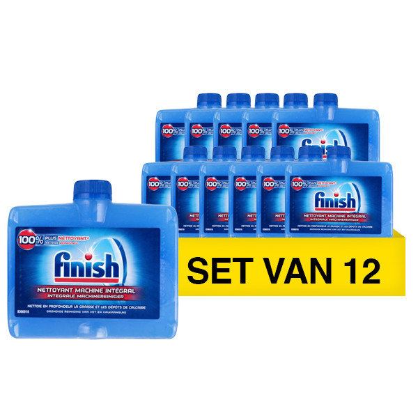 Finish Aanbieding: Finish Machinereiniger Regular (12 flessen - 250 ml)  SFI00076 - 1