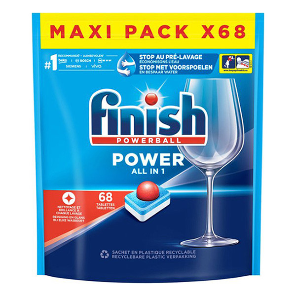 Finish Power All-In-1 Vaatwastabletten Regular (68 vaatwasbeurten)  SFI01024 - 1