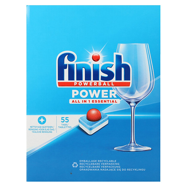 Finish Power All-in-1 Vaatwastabletten Regular (55 vaatwasbeurten)  SFI01095 - 1