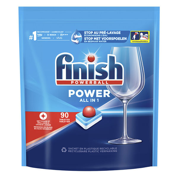 Finish Powerball All-In-1 Vaatwastabletten Regular (90 vaatwasbeurten)  SFI01068 - 1