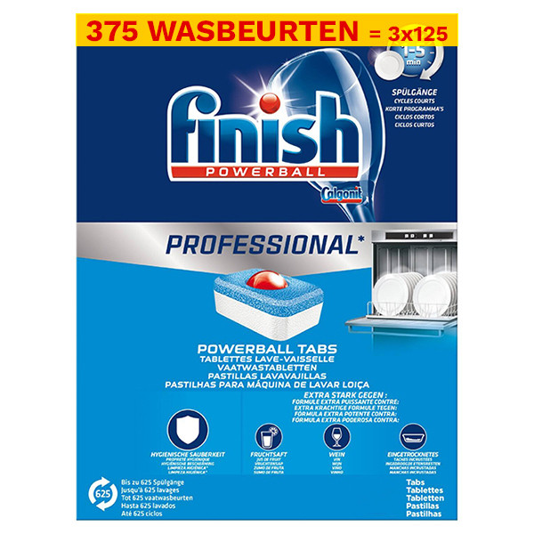 Finish Powerball Professional vaatwastabletten (3 dozen - 375 vaatwasbeurten)  SFI01111 - 1