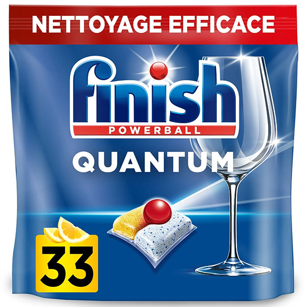 Finish Quantum All-In-1 Vaatwastabletten Lemon (33 vaatwastabletten)  SFI01079 - 1