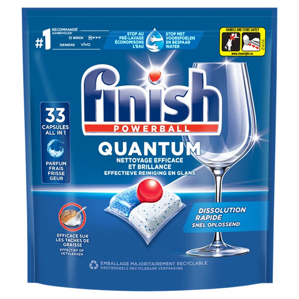 Finish Quantum All-In-1 Vaatwastabletten Regular (33 vaatwastabletten)  SFI01077 - 1