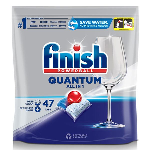 Finish Quantum All-In-1 Vaatwastabletten Regular (47 vaatwastabletten)  SFI01089 - 1