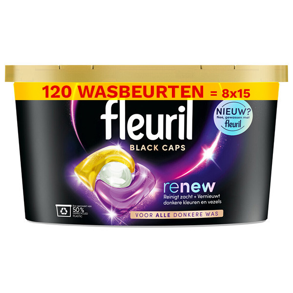 Fleuril Aanbieding: Fleuril Renew Caps Black (8 dozen- 120 wasbeurten)  SFL00041 - 1