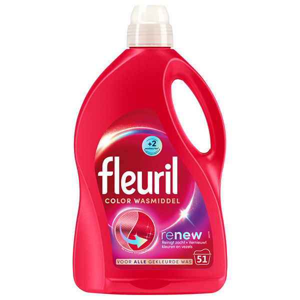 Fleuril Renew Color vloeibaar wasmiddel 2,55 liter (51 wasbeurten)  SFL00030 - 1