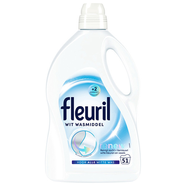 Fleuril Renew Wit vloeibaar wasmiddel 2,55 liter (51 wasbeurten)  SFL00034 - 1