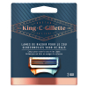 Gillette King C. scheermesjes voor de hals (3 stuks)