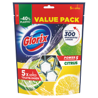 Glorix Power 5 Citrus Toiletblok (5 stuks)  SGL00072