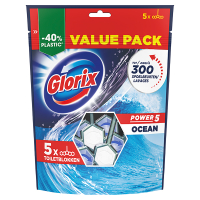 Glorix Power 5 Ocean Toiletblok  (5 stuks)  SGL00070