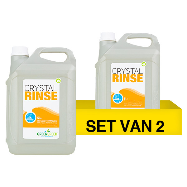 Greenspeed Aanbieding: Greenspeed Crystal Rinse (2 flessen - 5 liter)  SGR00057 - 1