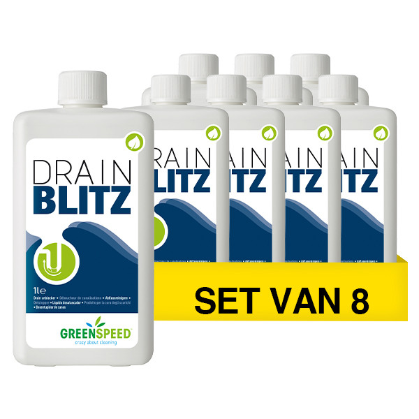 Greenspeed Aanbieding: Greenspeed Drain Blitz (8 flessen - 1 liter)  SGR00060 - 1