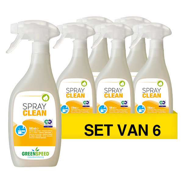 Greenspeed Aanbieding: Greenspeed Spray Clean (6 flessen - 500 ml)  SGR00046 - 1