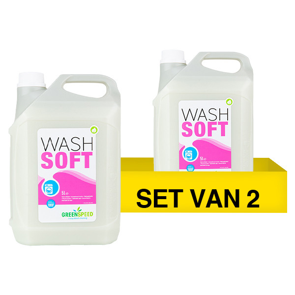 Greenspeed Aanbieding: Wash Soft wasverzachter (2 flessen - 5 liter)  SGR00028 - 1