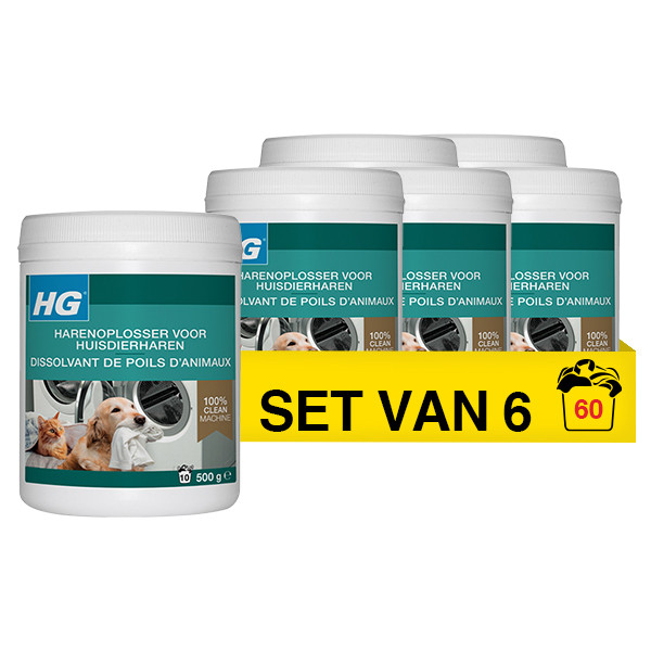 HG Aanbieding: HG Harenoplosser Huisdierharen (6 stuks - 60 wasbeurten)  SHG00380 - 1