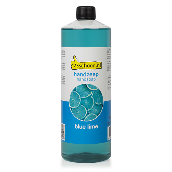 Handzeep blue lime 1 liter navulling (123schoon huismerk)  SDR06208 - 1