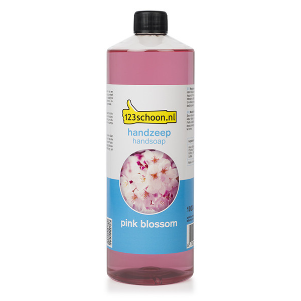 Handzeep pink blossom 1 liter navulling (123schoon huismerk)  SDR06213 - 1