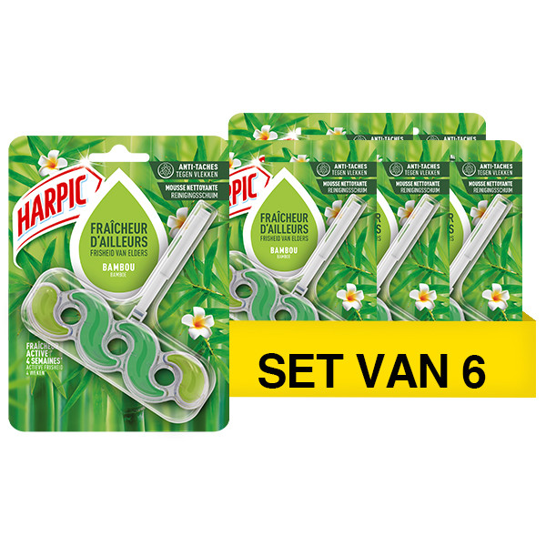 Harpic Aanbieding: Harpic Toiletblok Bamboe (6 stuks - 35 gram)  SHA01017 - 1