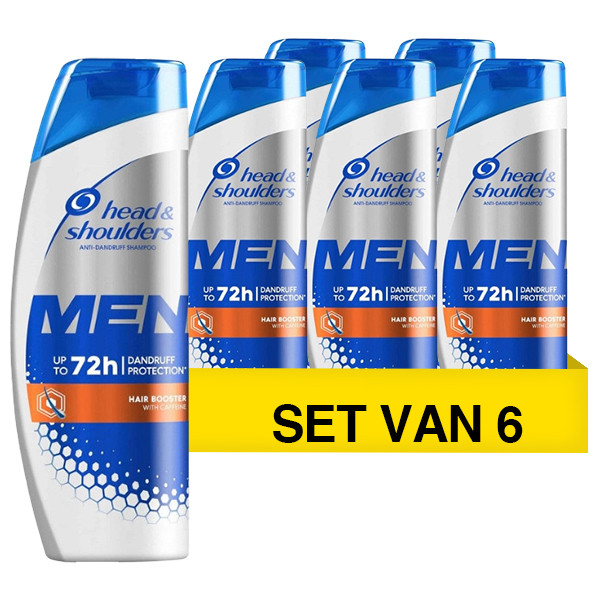 Head-Shoulders Aanbieding: Head & Shoulders Shampoo Men - Hair Booster (6 flessen - 400 ml)  SHE00210 - 1