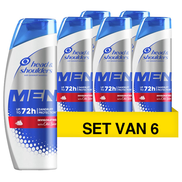 Head-Shoulders Aanbieding: Head & Shoulders Shampoo Men - Invigorating (6 flessen - 400 ml)  SHE00214 - 1
