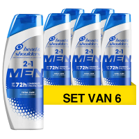 Head-Shoulders Aanbieding: Head & Shoulders Shampoo Men - Total Care 2 in 1 (6 flessen - 400 ml)  SHE00212