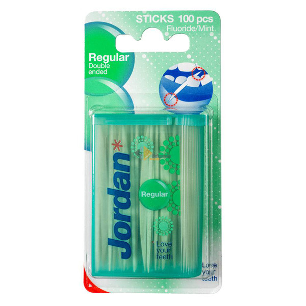 Jordan Dental Sticks Regular tandenstokers (100 stuks)  SJO00109 - 1